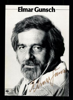 Elmar Gunsch Autogrammkarte Original Signiert ## BC 168714