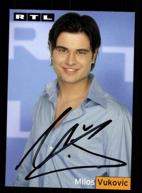 Milos Vukovic RTL Autogrammkarte Original Signiert ## BC 169907