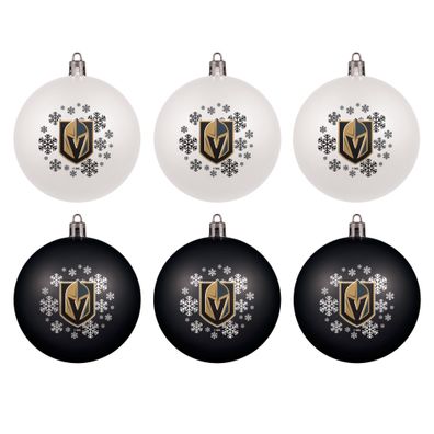 NHL Vegas Golden Knights Baumkugeln 6-teiliges Ornament Set Weihnachtsbaum Kugel