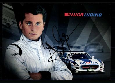 Luca Ludwig Autogrammkarte Original Signiert Motorsport ## BC G 31607