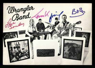 Wrangler Band Autogrammkarte Original Signiert ## BC G 31684