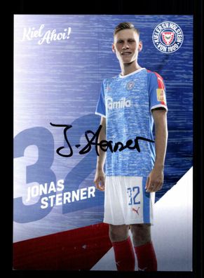 Jonas Sterner Autogrammkarte Holstein Kiel 2020-21 Original Signiert