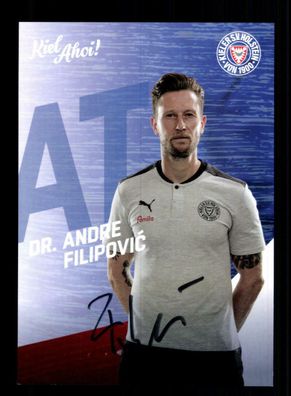 Andre Filipovic Autogrammkarte Holstein Kiel 2020-21 Original Signiert