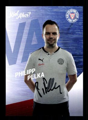 Philipp Pelka Autogrammkarte Holstein Kiel 2020-21 Original Signiert