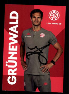 Jonas Grünewald Autogrammkarte FSV Mainz 05 2020-21 Original Signiert