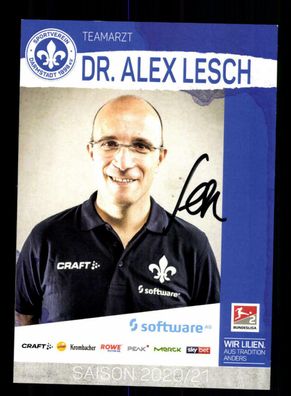 Alex Lesch Autogrammkarte SV Darmstadt 2020-21 Original Signiert