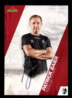 Patrick Baier Autogrammkarte SC Freiburg 2020-21 Original Signiert