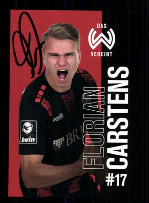 Florian Carstens Autogrammkarte SV Wehen Wiesbaden 2020-21 Original Signiert