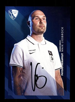 Maik Liesbrock Autogrammkarte VFL Bochum 2020-21 Original Signiert