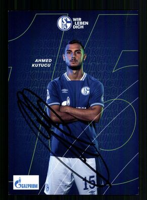 Ahmed Kutucu Autogrammkarte FC Schalke 04 2020-21 Original Signiert