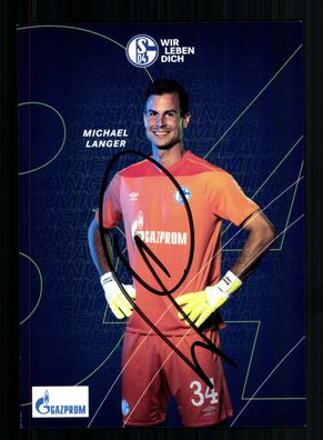 Michael Langer Autogrammkarte FC Schalke 04 2020-21 Original Signiert