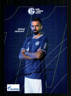 Vedad Ibisevic Autogrammkarte FC Schalke 04 2020-21 Original Signiert