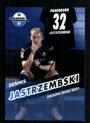 Dennis Jastrzembski Autogrammkarte SC Paderborn 2020-21 Original Signiert