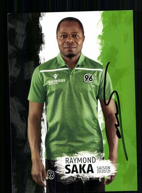 Raymond Saka Autogrammkarte Hannover 96 2020-21 Original Signiert