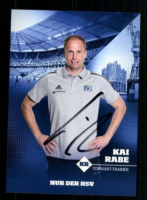 Kai Rabe Autogrammkarte Hamburger SV 2020-21 Original Signiert