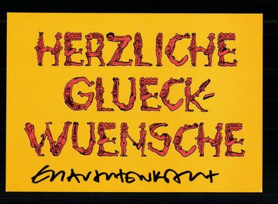 Erich Rauschenbach Cartoonist Kunstpostkarte Original Signiert # BC 172530