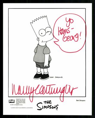 Nancy Cartwright Stimme von Bart Simpson Autogrammkarte Original Sign ## G 31873