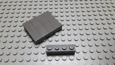 Lego 5 Basic Steine 1x4 hoch altdunkelgrau 3010 Set 6977 3451 10129 7181