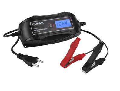 Eufab 6V 12V Automatik Batterie-Ladegerät 1,2-120Ah AGM Gel Blei vollautomatisch