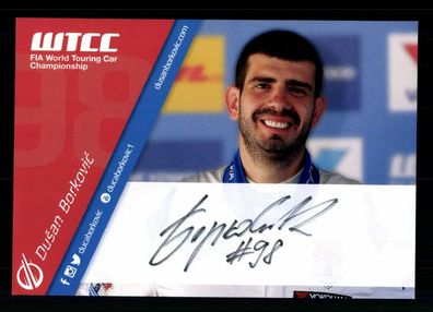 Dusan Borkovic Autogrammkarte Original Signiert Motorsport ## BC G 31605