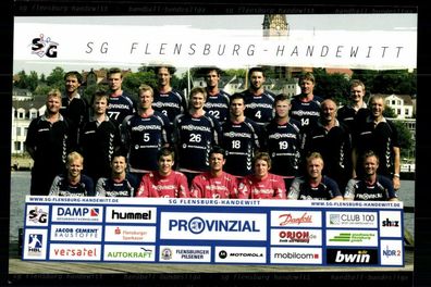Original Mannschaftskarte SG Flensburg Handewitt Handball ## BC G 31716