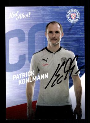 Patrick Kohlmann Autogrammkarte Holstein Kiel 2020-21 Original Signiert