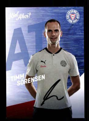 Tim Sörensen Autogrammkarte Holstein Kiel 2020-21 Original Signiert