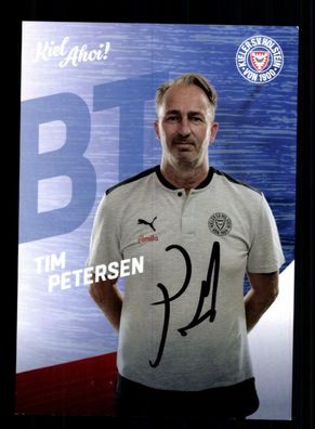 Tim Petersen Autogrammkarte Holstein Kiel 2020-21 Original Signiert