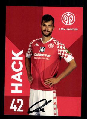 Alexander Hack Autogrammkarte FSV Mainz 05 2020-21 Original Signiert