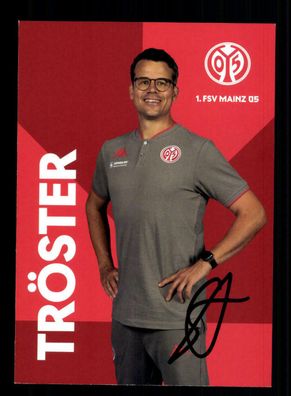 Steffen Tröster Autogrammkarte FSV Mainz 05 2020-21 Original Signiert