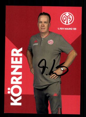 Torsten Körner Autogrammkarte FSV Mainz 05 2020-21 Original Signiert
