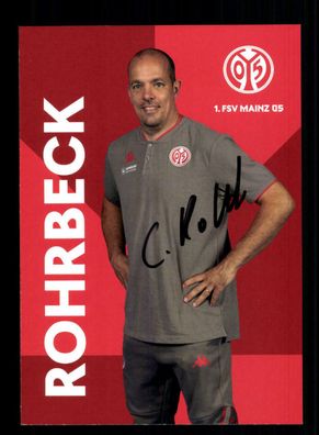 Christopher Rohrbeck Autogrammkarte FSV Mainz 05 2020-21 Original Signiert