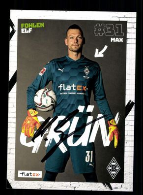 Max Grün Autogrammkarte Borussia Mönchengladbach 2020-21 Original Signiert