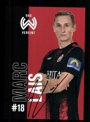 Marc Lais Autogrammkarte SV Wehen Wiesbaden 2020-21 Original Signiert