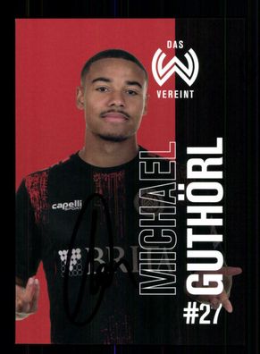 Michael Guthörl Autogrammkarte SV Wehen Wiesbaden 2020-21 Original Signiert
