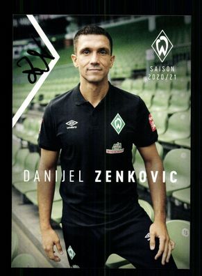 Danijel Zenkovic Autogrammkarte Werder Bremen 2020-21 Original Signiert