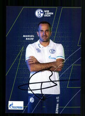 Manuel Baum Autogrammkarte FC Schalke 04 2020-21 Original Signiert