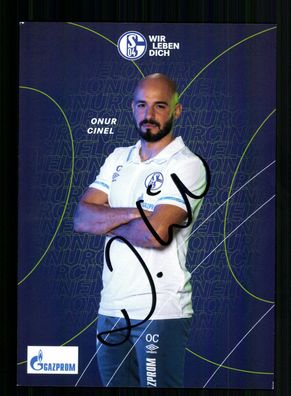 Onur Cinel Autogrammkarte FC Schalke 04 2020-21 Original Signiert