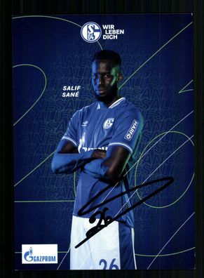 Salif Sane Autogrammkarte FC Schalke 04 2020-21 Original Signiert