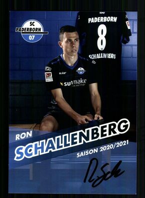 Ron Schallenberg Autogrammkarte SC Paderborn 2020-21 Original Signiert