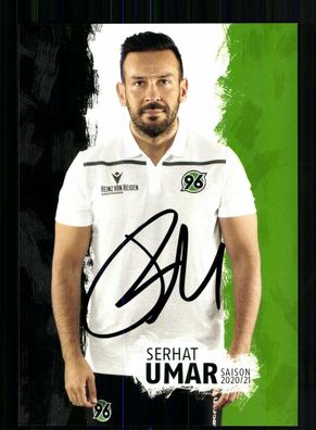 Serhat Umar Autogrammkarte Hannover 96 2020-21 Original Signiert