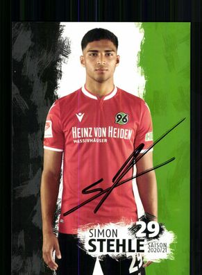 Simon Stehle Autogrammkarte Hannover 96 2020-21 Original Signiert