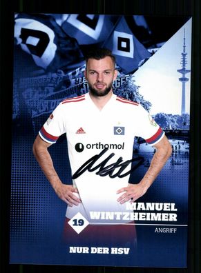 Manuel Wintzheimer Autogrammkarte Hamburger SV 2020-21 Original Signiert