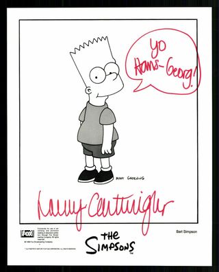 Nancy Cartwright Stimme von Bart Simpson Autogrammkarte Original Sign ## G 31871