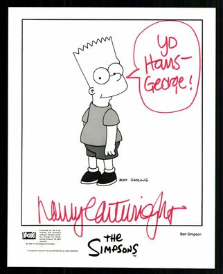Nancy Cartwright Stimme von Bart Simpson Autogrammkarte Original Sign ## G 31872