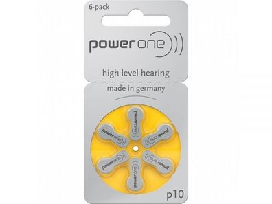 powerone - high level hearing - p10 / pr70 - 1,45 Volt 100mAh Zink Luft - Hörgerät...