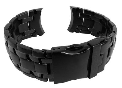 Jacques Lemans Liverpool Uhrenarmband 22mm Edelstahl schwarz > 1-1799