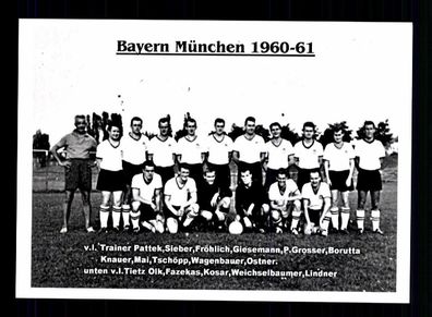 FC Bayern München Mannschaftskarte 1960-61