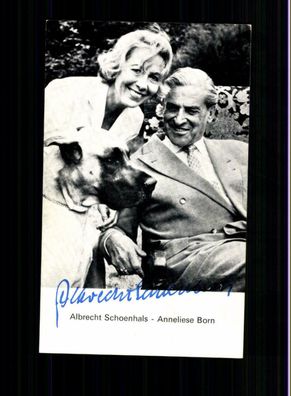 Albrecht Schoenhals Autogrammkarte Druck Signatur + F 5909