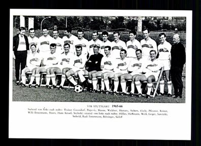 VFB Stuttgart Mannschaftskarte 1965-66